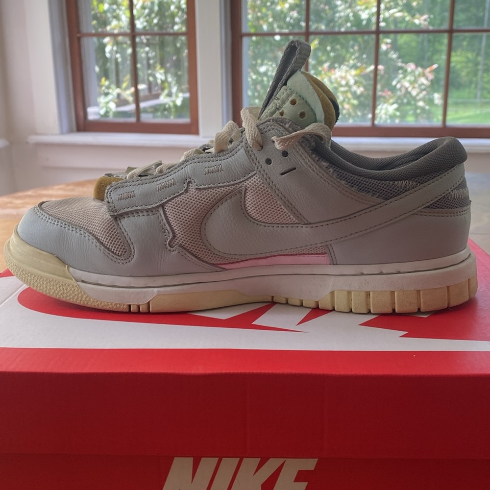 EUC Nike Air Dunk Jumbo with box size 9 mens in sail/light silver-mint foam. - Picture 9 of 14